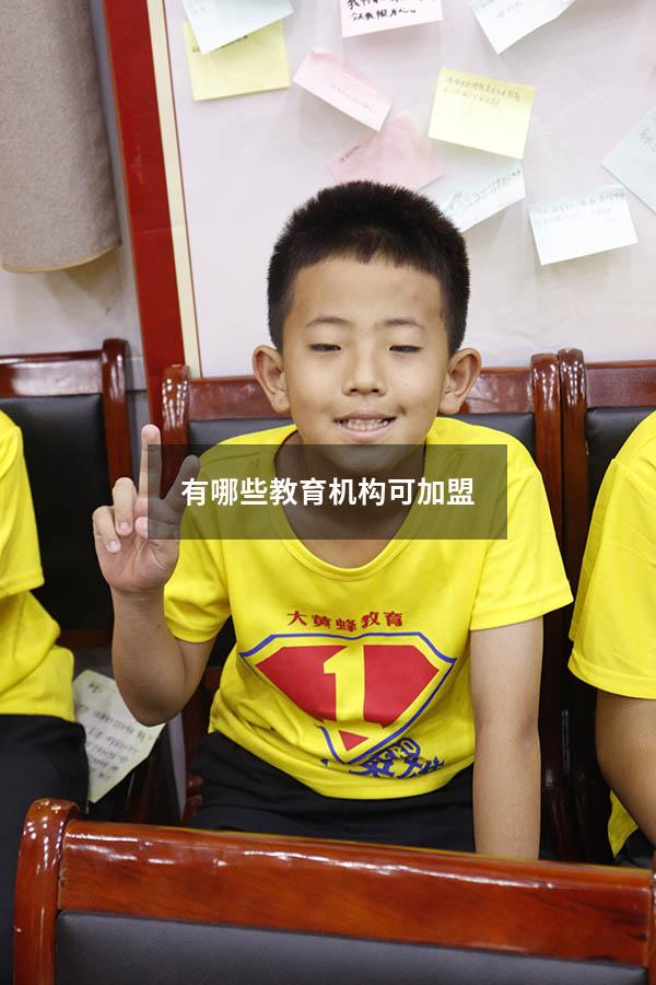 有哪些教育机构可加盟